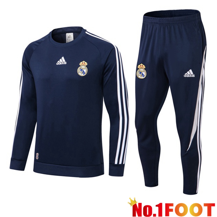 Real Madrid Blue Royal Training Tracksuit 2021-2022