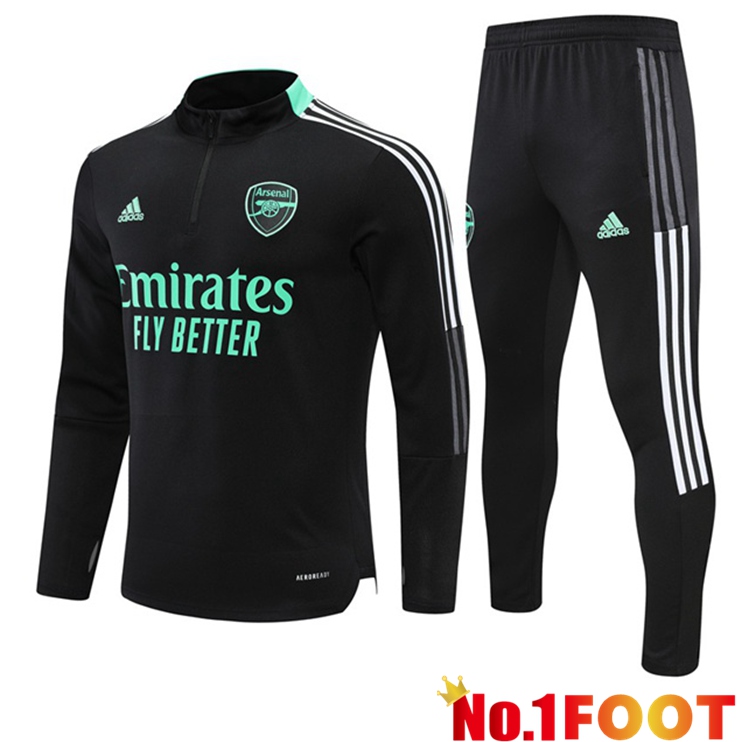 Arsenal Black Training Tracksuit 2021-2022