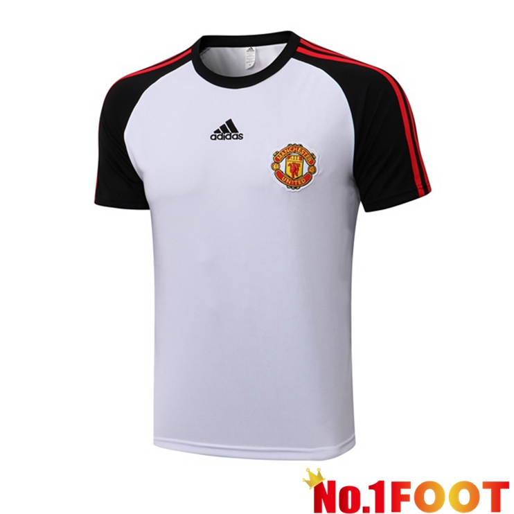 Manchester United Training T-Shirts White Black 2021-2022