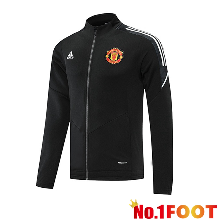 Manchester United Training Jacket Suit Black 2021-2022