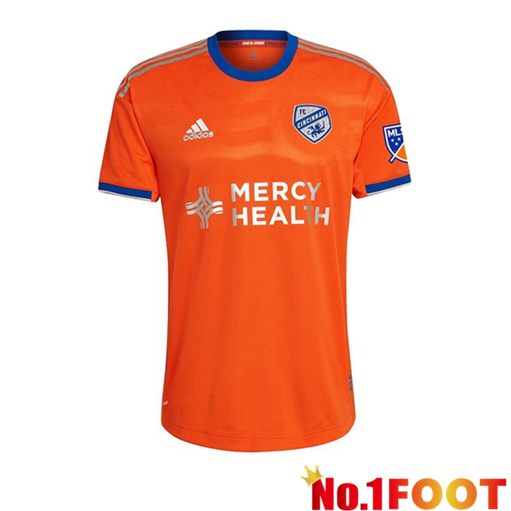 FC Cincinnati Away Jerseys Orange 2022 - Click Image to Close