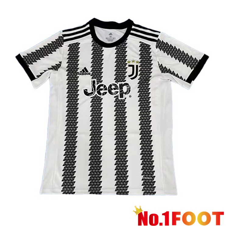 Juventus Home Version Fuite Black White Jersey 2022/2023 - Click Image to Close