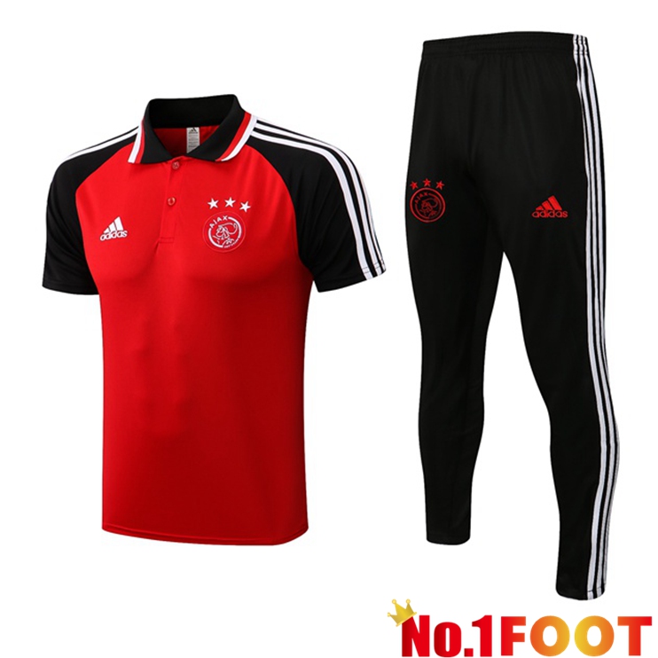 AFC Ajax + Pants Red Polo Shirt 2021/2022