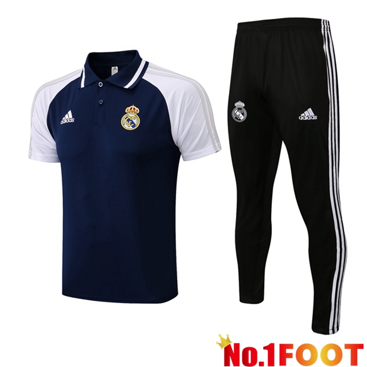 Real Madrid + Pants Blue Royal Polo Shirt 2021/2022