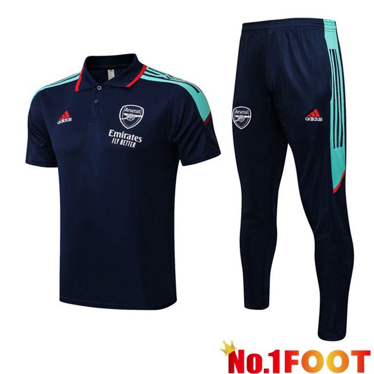 Arsenal + Pants Blue Royal Polo Shirt 2021/2022 - Click Image to Close