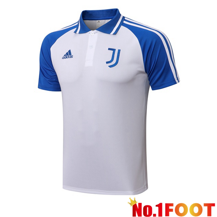 Juventus White Blue Polo Shirt 2021/2022