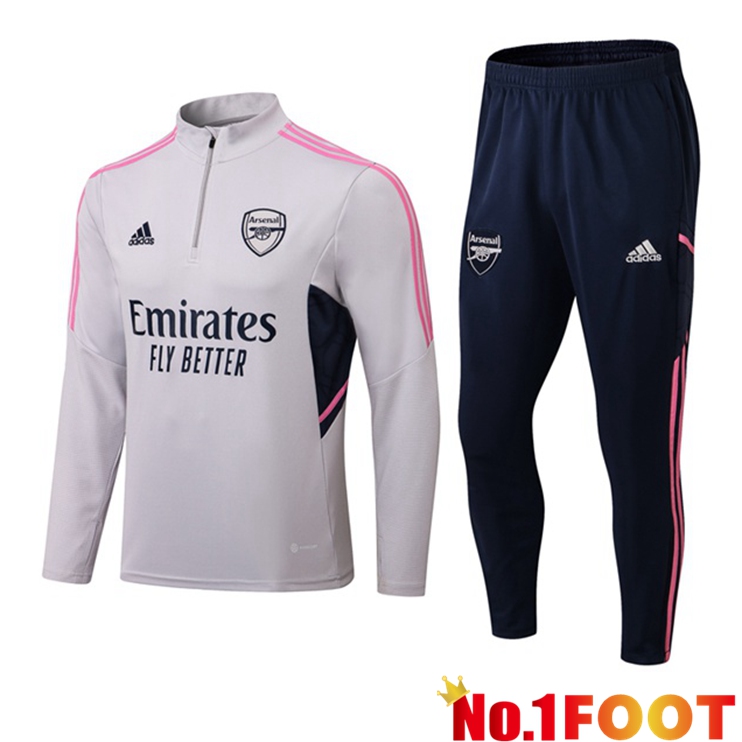 Arsenal Grey Training Tracksuit Suit 2022/2023