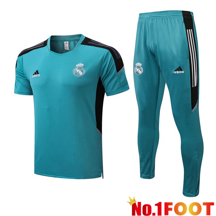 Real Madrid Training T Shirt + Pants Green 2022/2023