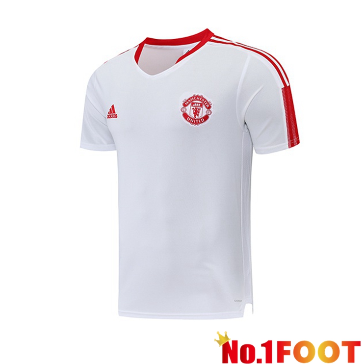 Manchester United White Training T Shirt 2022/2023