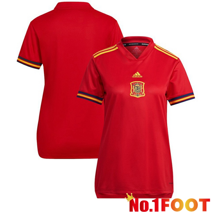 Spain Womens Home Red Women's Euro Jersey 2022