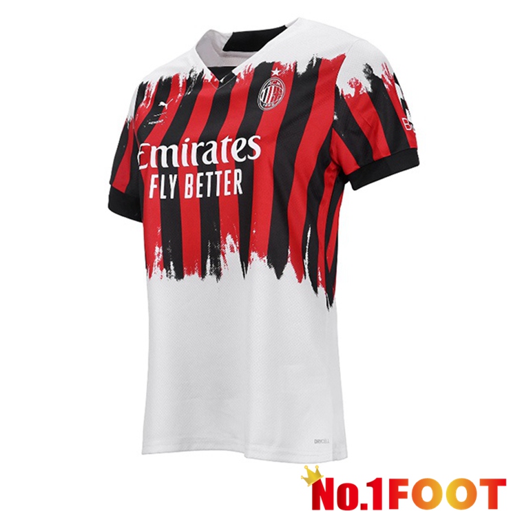 AC Milan Womens Fourth Red White Jersey 2021/2022