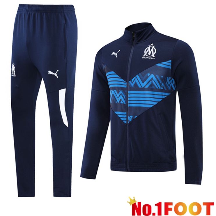 Marseille OM Blue Training Tracksuit Suit 2022/2023