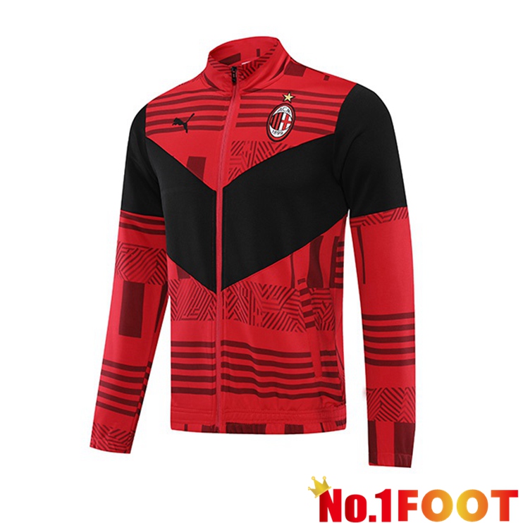 AC Milan Red Black Training Jacket 2022/2023