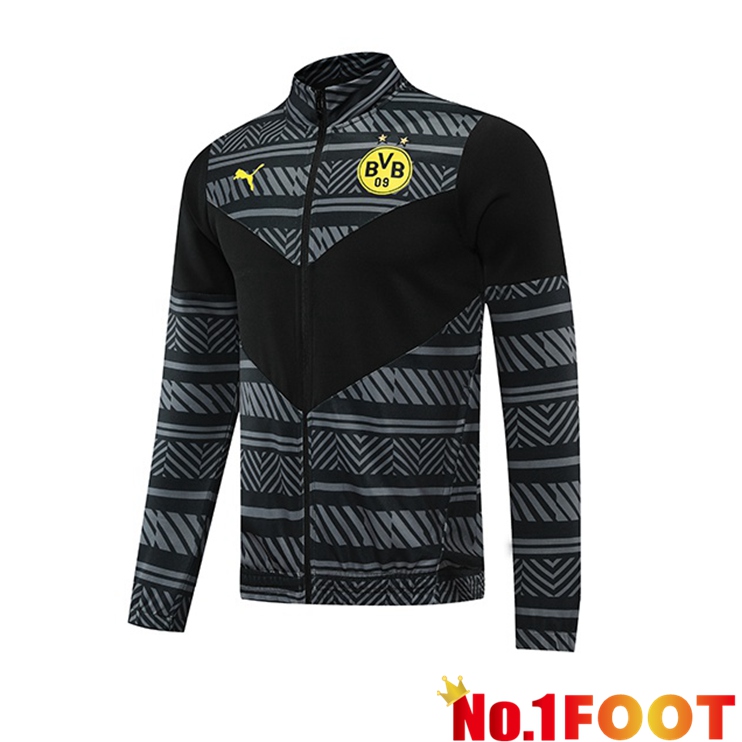 Dortmund BVB Black Grey Training Jacket 2022/2023