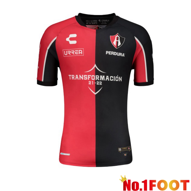 Atlas FC Home Jersey Red Black 2021/22 - Click Image to Close