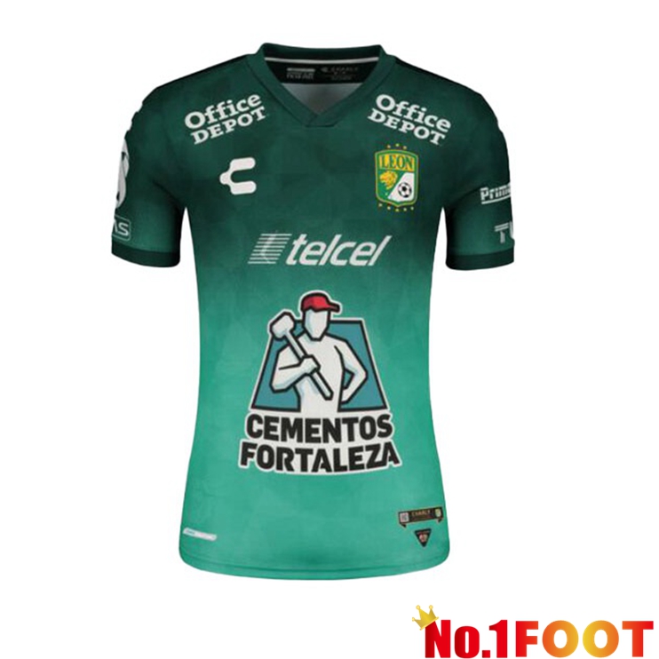 Club Leon Home Jersey Green 2021/22 - Click Image to Close