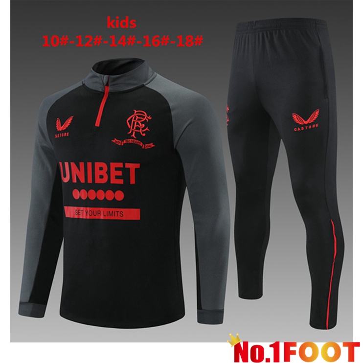 Rangers FC Kids Training Tracksuit Black 2021/2022