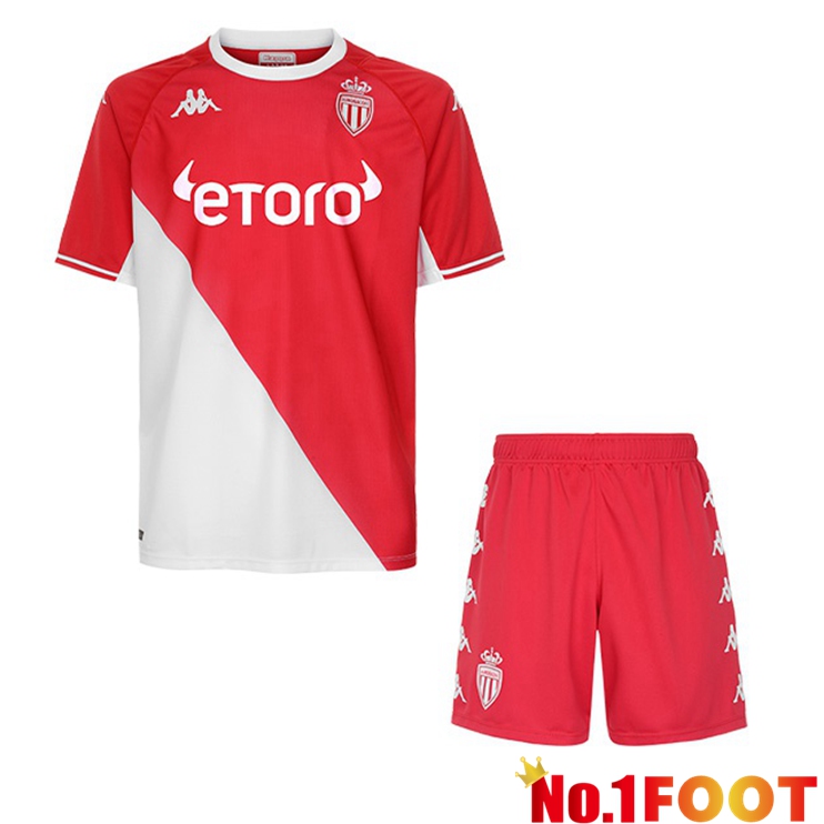 AS Monaco Kids Home Jersey 21/22