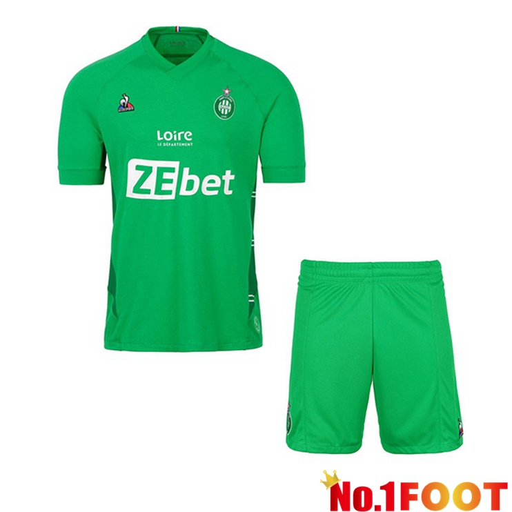 AS St Etienne Kids Home Jersey 21/22