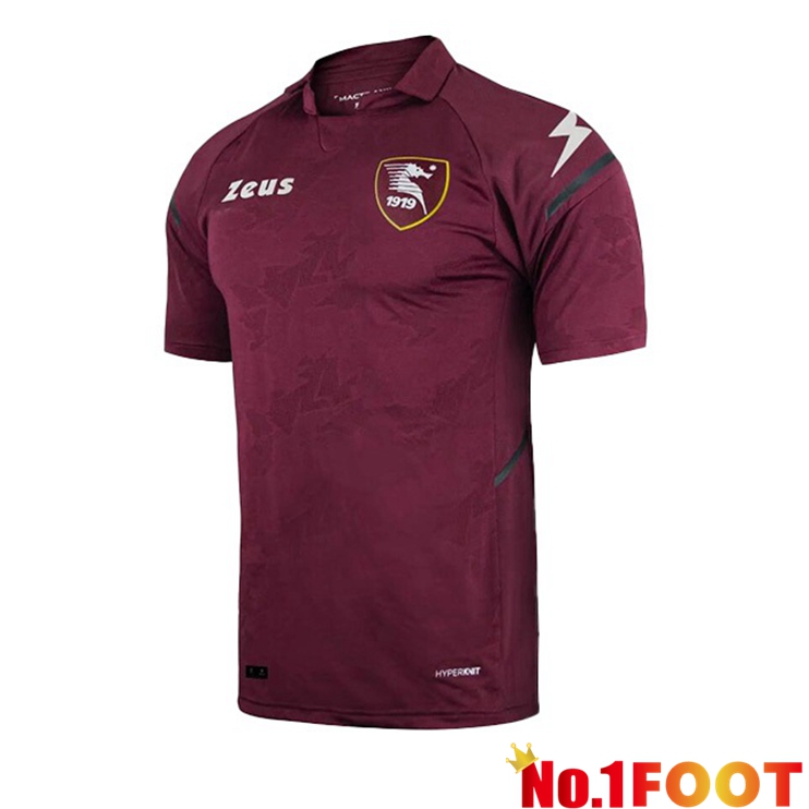 US Salernitana 1919 Home Jersey Marron 21/22 - Click Image to Close