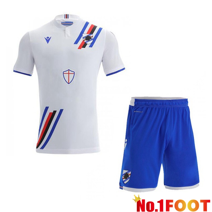 UC Sampdoria Kids Away Jersey White 21/22