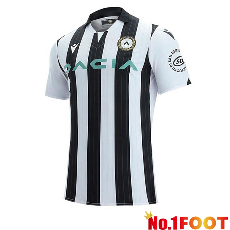 Udinese Calcio Home Jersey Black White 21/22 - Click Image to Close