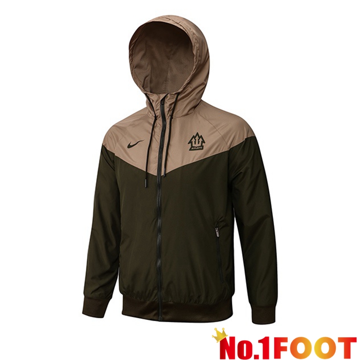 Atletico Madrid Jacket Windbreaker Dark Green 2021-2022 - Click Image to Close