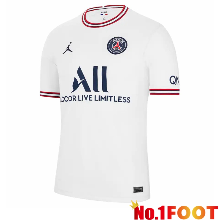 Jordan PSG Fourth Jerseys White 2021-2022