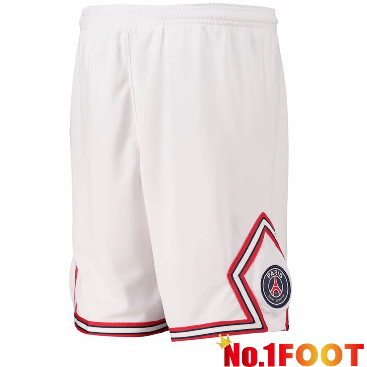 Jordan PSG Fourth Football shorts White 2021-2022