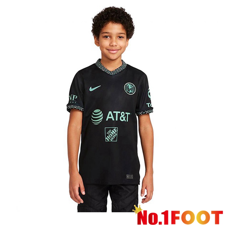 Club America Kids Third Jerseys Black 2022-2023