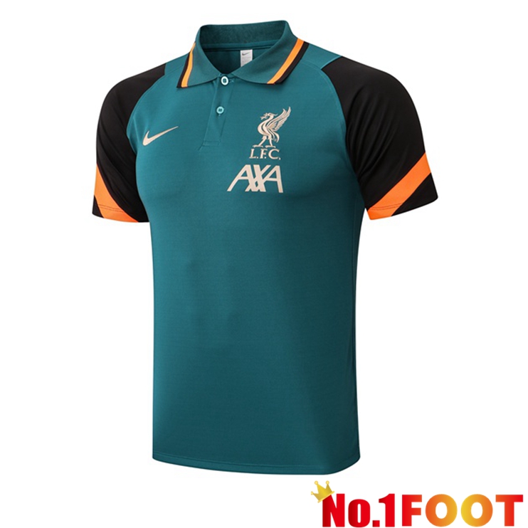 FC Liverpool Green Black Polo Shirt 2021/2022