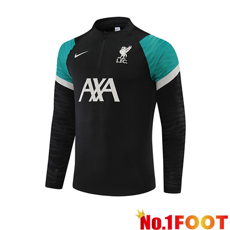 FC Liverpool Black Green Training Sweatshirt 2022/2023