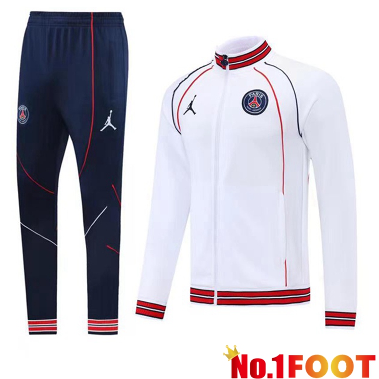 Paris PSG White Training Tracksuit Suit 2022/2023