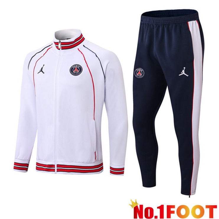 Paris PSG White Training Tracksuit Suit 2022/2023