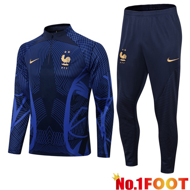 France Blue Royal Training Tracksuit Suit 2022/2023