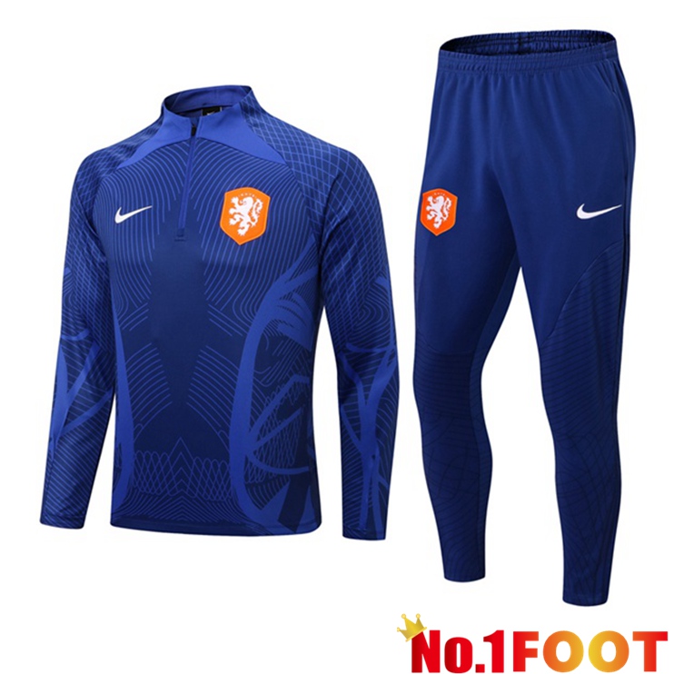 Netherlands Blue Training Tracksuit Suit 2022/2023