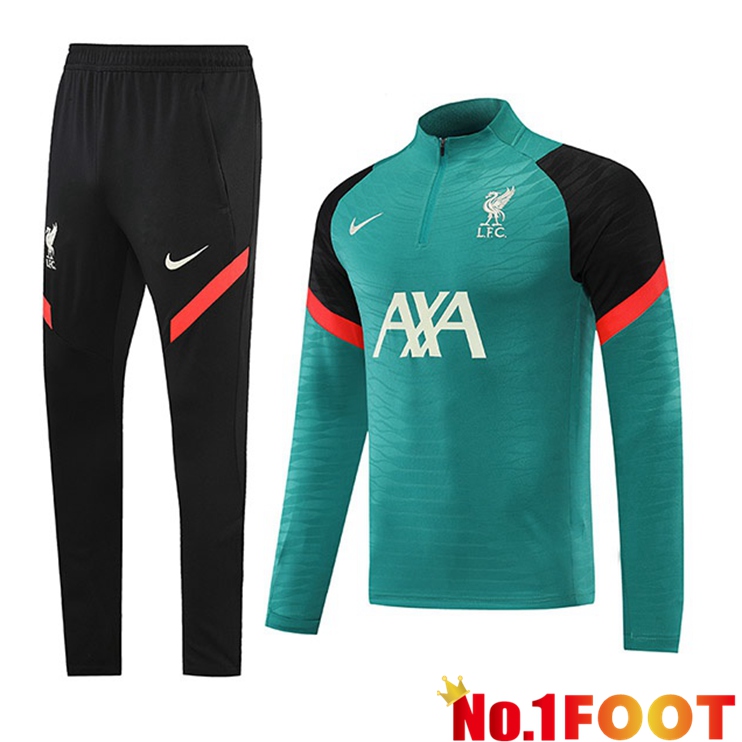 FC Liverpool Green Black Training Tracksuit Suit 2022/2023