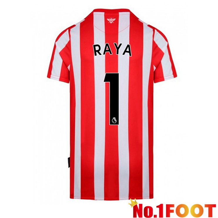 Brentford FC (RAYA 1) Home Red White Jersey 2022/2023