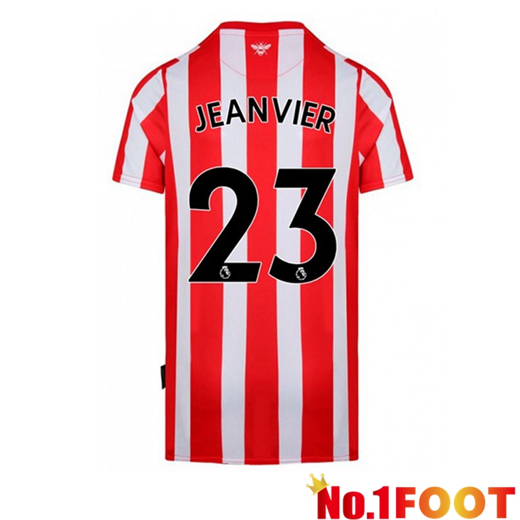 Brentford FC (JEANVIER 23) Home Red White Jersey 2022/2023