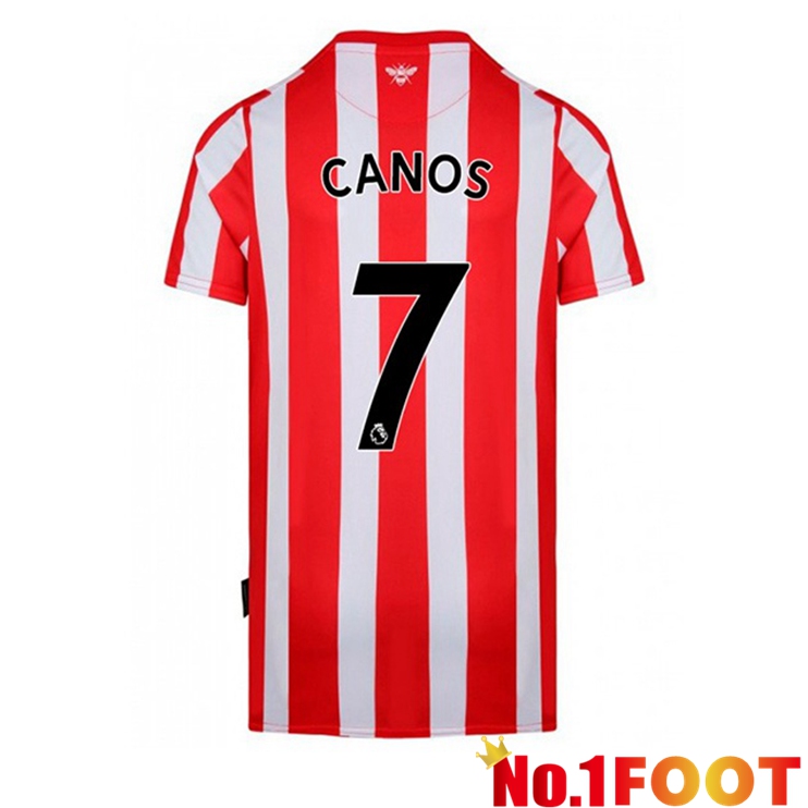 Brentford FC (CANOS 7) Home Red White Jersey 2022/2023