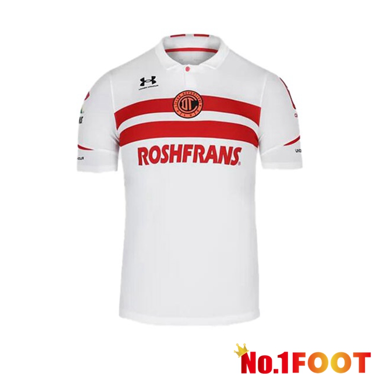 Deportivo Toluca Away Jersey White 2021/22 - Click Image to Close