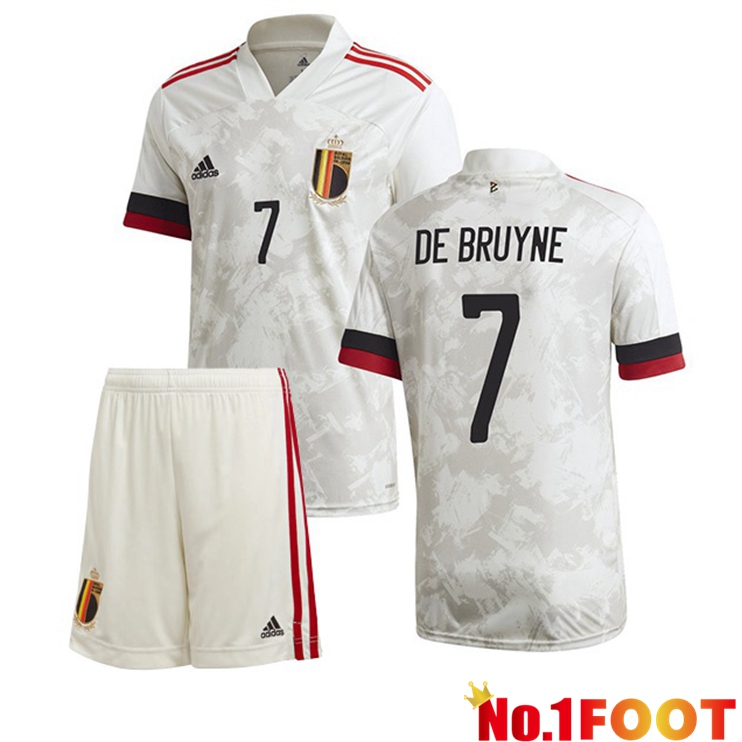 Belgium (DE BRUYNE 7) Kids Away Jersey 2020/2021