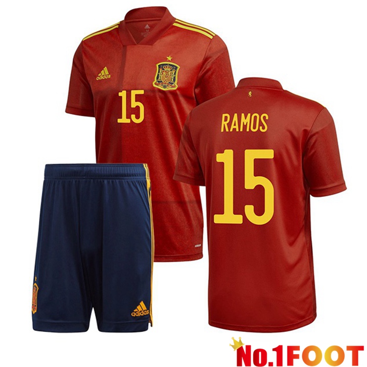 Spain (RAMOS 15) Kids Home Jersey 2020/2021