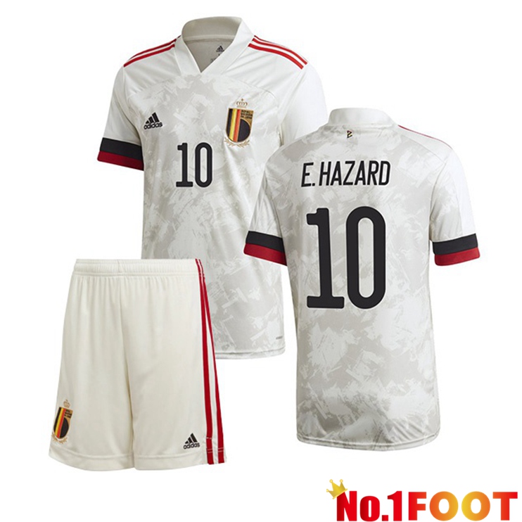 Belgium (E.HAZARD 10) Kids Away Jersey 2020/2021