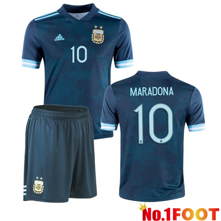 Argentina (MARADONA 10) Kids Away Jersey 2020/2021