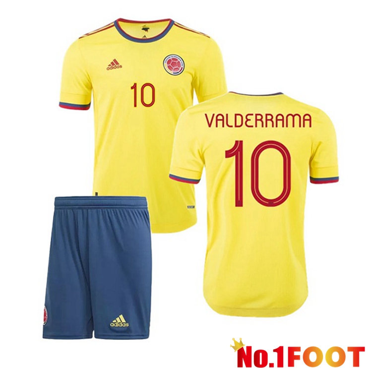 Colombia (VALDERRAMA 10) Kids Home Jersey 2020/2021