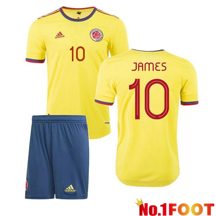 Colombia (JAMES 10) Kids Home Jersey 2020/2021 - Click Image to Close