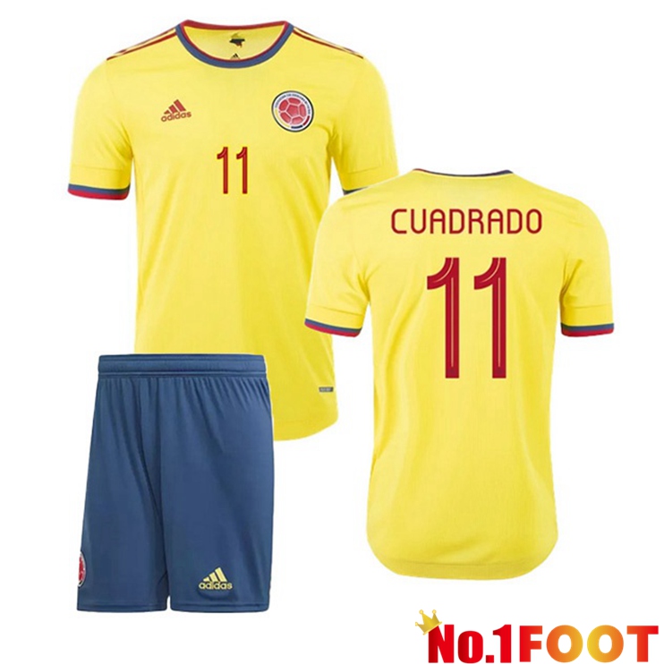 Colombia (CUADRADO 11) Kids Home Jersey 2020/2021 - Click Image to Close