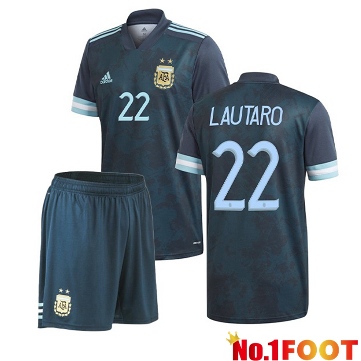 Argentina (LAUTARO 22) Kids Away Jersey 2020/2021