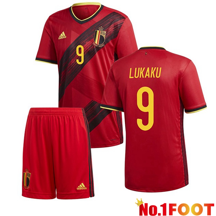 Belgium (LUKAKU 9) Kids Home Jersey 2020/2021